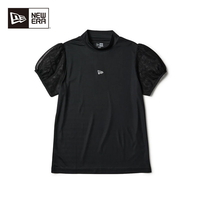 【★お得なクーポン配布中★※対象外あり】ゴルフウェア ニューエラ GFW SS MESH SLEEVE M NECK TEE BLK レディース 春 夏 26SS