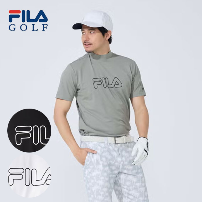 ゴルフウェア フィラ 半袖モックネックシャツ メンズ 春 夏 26SS