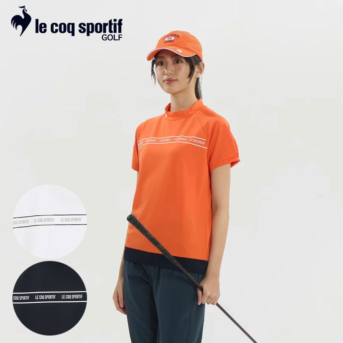 ゴルフウェア ルコック ワイドシルエットモックネック半袖シャツ レディース 春 夏 26SS