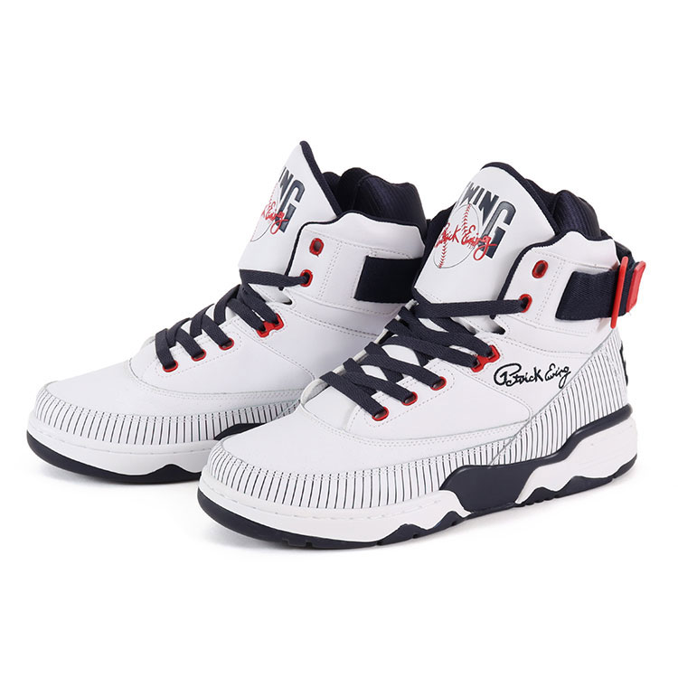 【マラソン期間★P10倍】EWING ATHLETICS ユーイング アスレチックス EWING 33 HI BRONX 1BM02385-124 ホワイト/ネイビー/レッド｜NEXT FOCUS