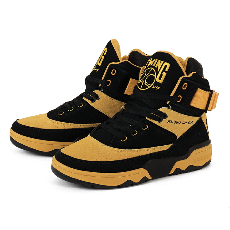 【マラソン期間★P10倍】EWING ATHLETICS ユーイング アスレチックス EWING 33 HI OG 1BM02459-045 ブラック/マスタード
