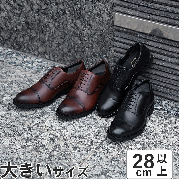 大きいサイズ【28cm】texcy luxe テクシーリュクス メンズ ゴアテックス 防水ビジネスシューズ ストレートチップ TU-8014｜NEXT FOCUS 14,212円
