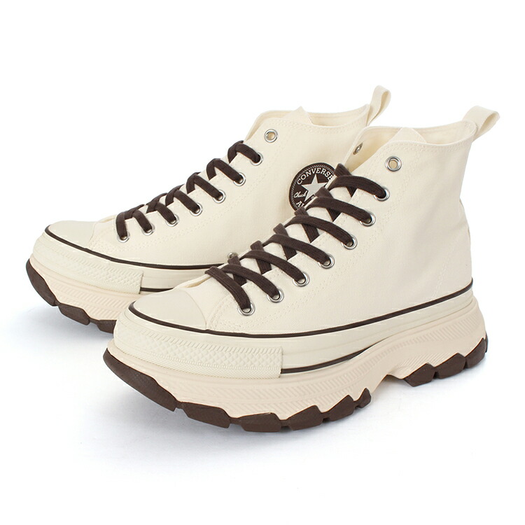 【マラソン期間★P10倍】【値下げしました】converse コンバース ALL STAR TREKWAVE CB HI オールスター トレックウエーブ CB ハイ 1SE664 31315861 オフホワイト/コーヒーブラウン