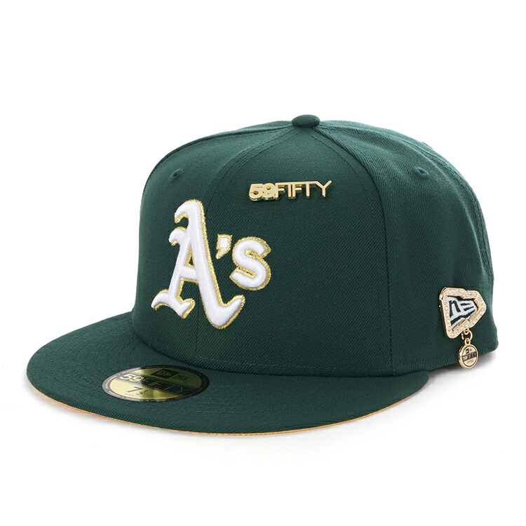 【海外限定 日本未発売】オークランド アスレチックス キャップ 帽子NEW ERA ニューエラ 59FIFTY Day 2025 グリーン
