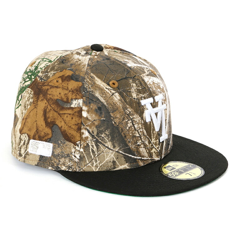 【マラソン期間★P10倍】【海外限定 日本未発売】ドジャース キャップ 帽子 NEW ERA ニューエラ 59FIFTY Los Angeles Dodgers UPSIDE DOWN リアルツリーカモ/ブラック