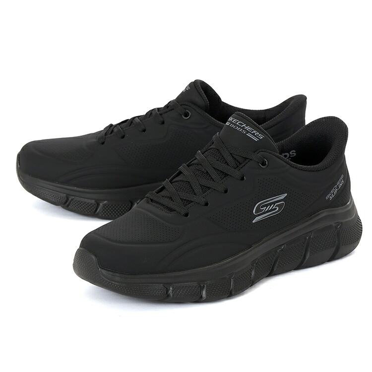 【マラソン期間★P10倍】SKECHERS スケッチャーズ SLIP-INS スリップインズ ボブス B フレックス スムースエッジ 118116 BBK ブラック