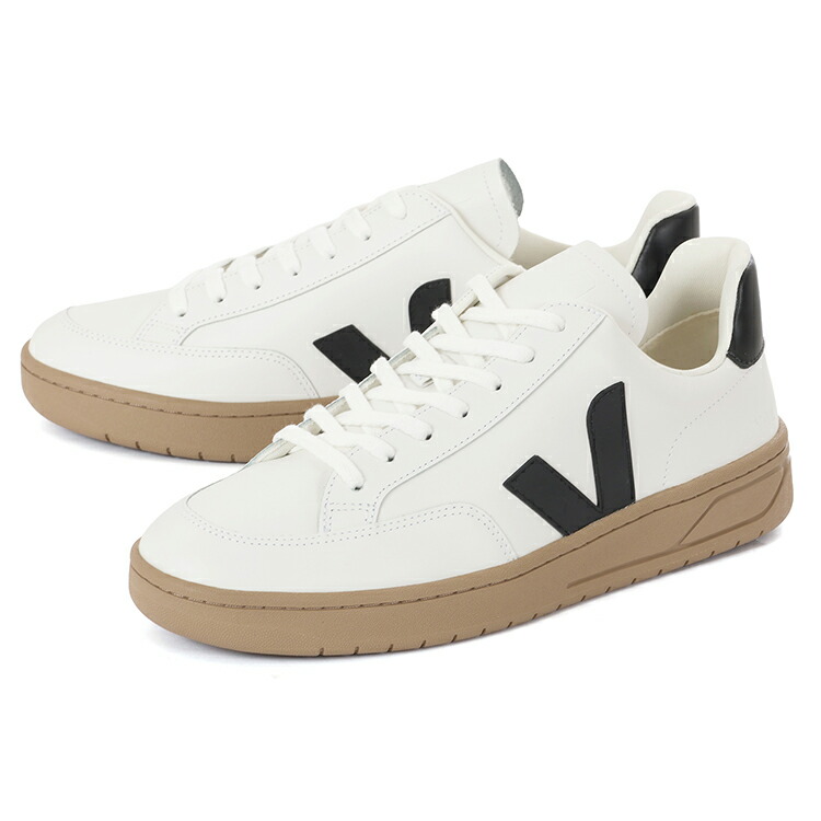 【マラソン期間★P10倍】【OFF PRICE】VEJA ヴェジャ V-12 LEATHER VJXD023640 ホワイト/ブラック/デューン