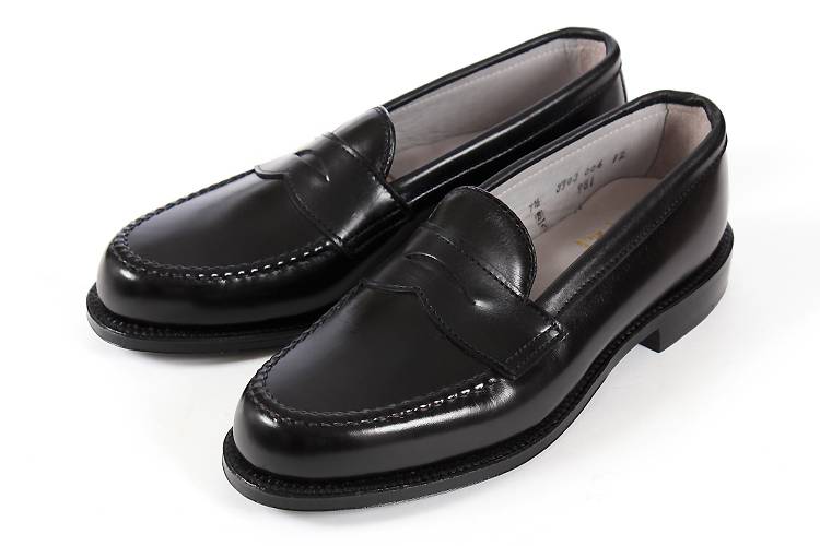 【マラソン期間★P10倍】Alden (オールデン) ハンドソーンコインローファーカーフ 981 BLACK ブラック