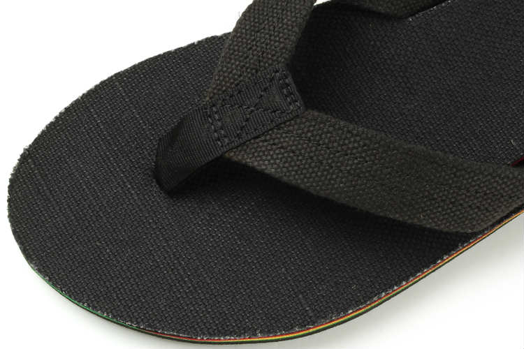 rainbow hemp sandals