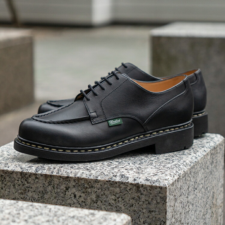 【マラソン期間★P10倍】Paraboot (パラブーツ) CHAMBORD シャンボード 710709 NOIRE-LIS NOIR(BLACK)|NEXT FOCUS
