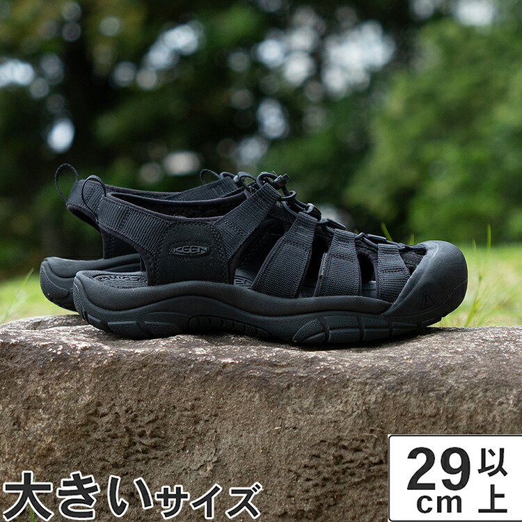 大きいサイズ【29cm】KEEN(キーン) NEWPORT H2(ニューポート H2) 1022258 トリプルブラック