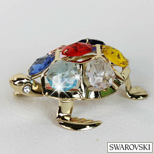 楽天市場】スワロフスキー Swarovski 子ガメ 亀 カメ Crystal