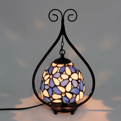 パープルとピンクのステンドグラスランプ パープルとピンクのステンドグラスランプ suzukistained's STORE