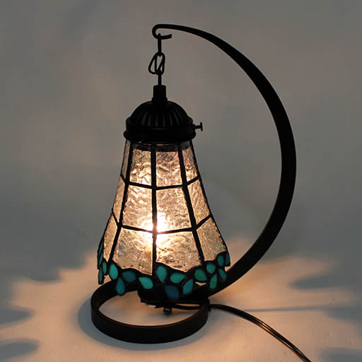 国産ガラス／スタンドグラス　スタンドライト　2体セット imgrc0089760362.jpg