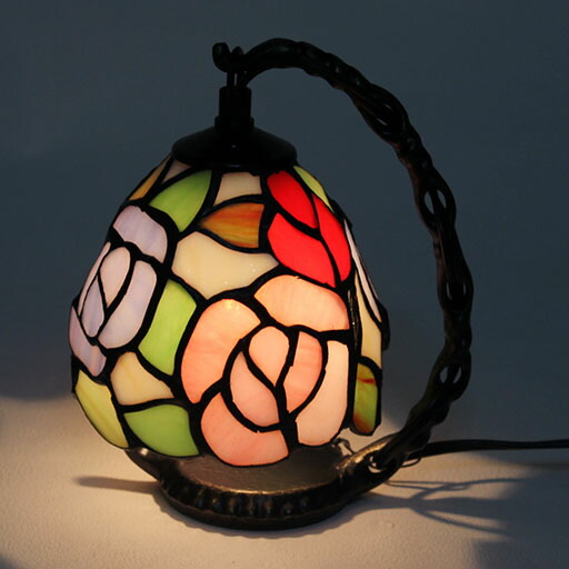 楽天市場】ステンドグラスランプ吊り型1アーム 葡萄の雫🍇 14