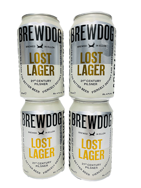 楽天市場 缶 ブリュードッグ ロストラガー 4 7 330ml缶 4本組 パッケージ入り クラフトビール スコットランド Brewdog 津田ｓａｋｅ店