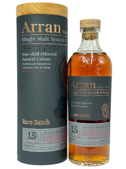 アラン　レアバッチ 15年 ピーテッド・シェリーバット　54.4度　700ml　正規輸入品　【箱入り】【スコットランド】【シングルモルト】