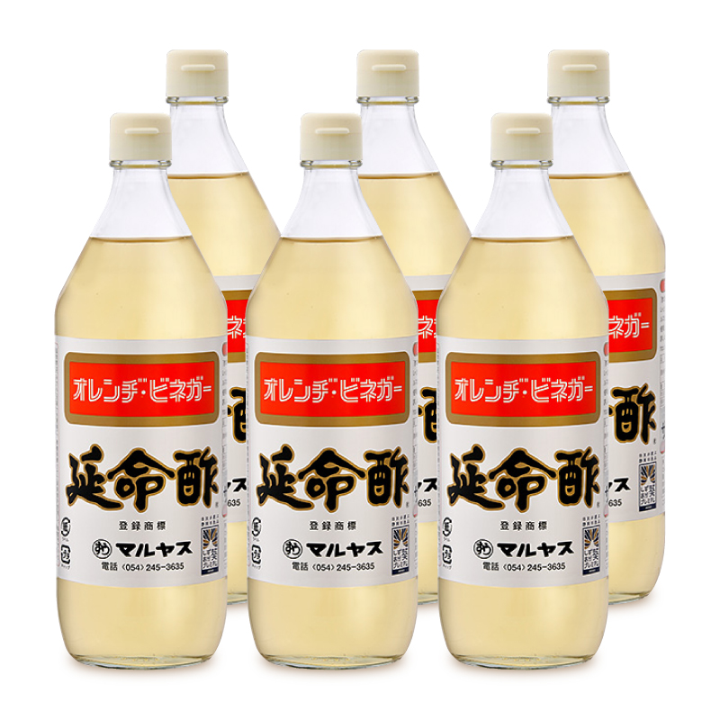 【マラソン限定!最大2000円OFFクーポン配布中!】《送料無料》近藤酢店 延命酢 900ml ×6本 ケース販売 マルヤス