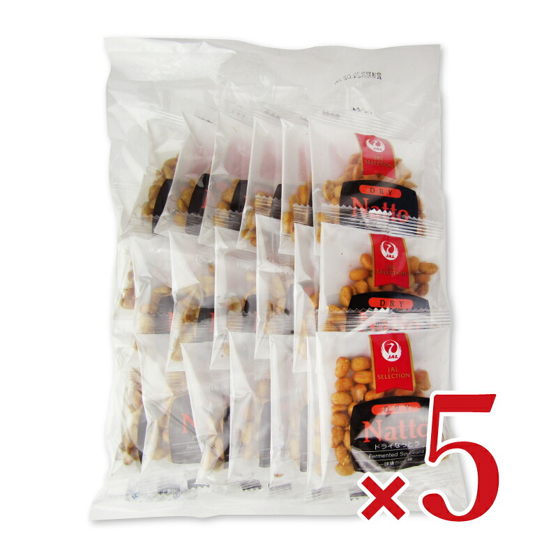 【マラソン限定クーポン配布中】《送料無料》JAL ドライなっとう 一味唐がらし味 （10g × 20包） 200g × 5袋 【 まとめ買い 】