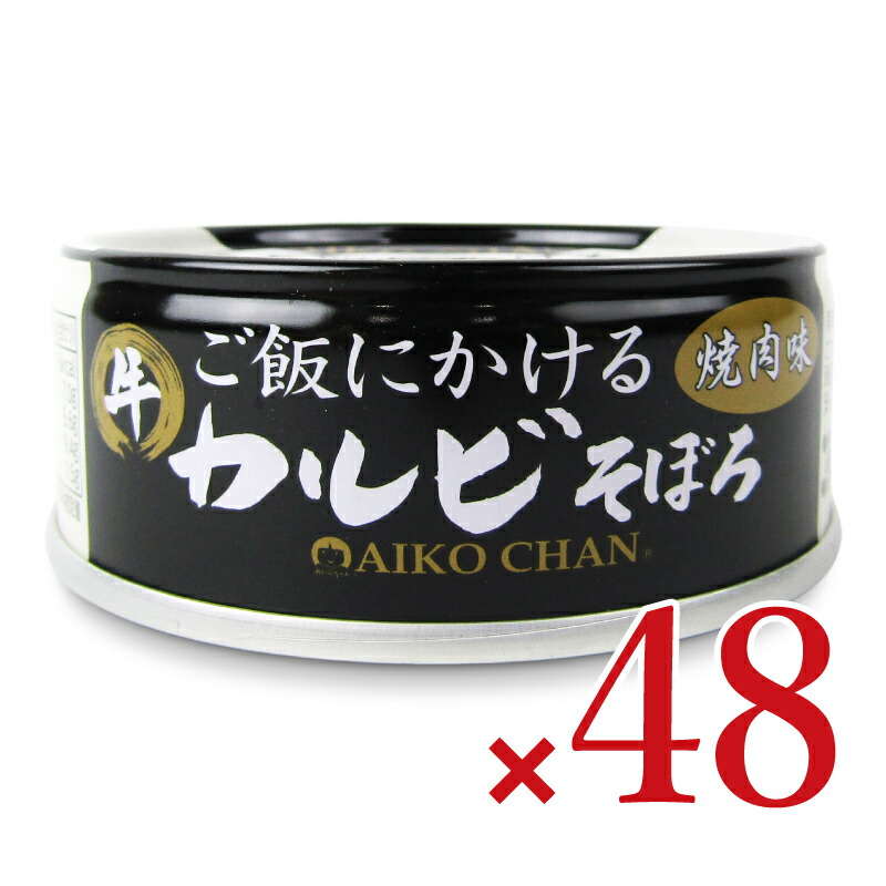 【マラソン限定!最大2000円OFFクーポン配布中!】《送料無料》伊藤食品 あいこちゃん ご飯にかける カルビそぼろ 焼肉風味 60g×24個 × 2箱 ケース販売