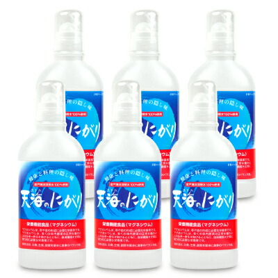 《送料無料》赤穂化成　天海のにがり　450ml　6個　×　栄養機能食品[マグネシウム]