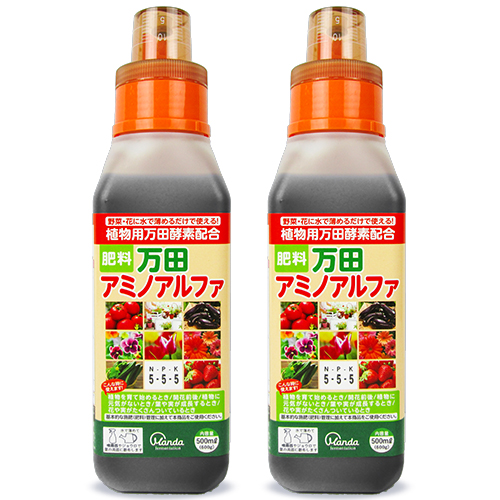楽天市場】《送料無料》万田酵素 肥料 万田アミノアルファ 1L