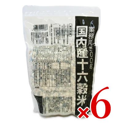 【マラソン限定!最大2000円OFFクーポン配布中!】《送料無料》種商 国内産十六穀米 業務用 500g × 6個 ケース販売