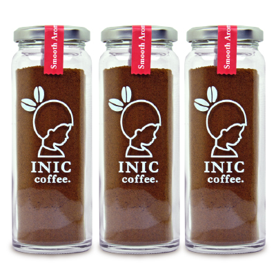 《送料無料》イニックコーヒー INIC COFFEE スムースアロマ　瓶 55g &times; 3個《あす楽》