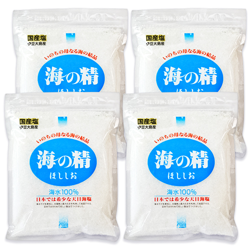 【マラソン限定!最大2000円OFFクーポン配布中!】海の精 ほししお 240g × 4個 国産 天日海塩