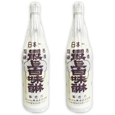【マラソン限定!最大2000円OFFクーポン配布中!】《送料無料》最上白味醂 1.8L （1800ml）× 2本 ［馬場本店酒造］
