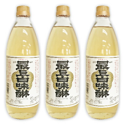 【マラソン限定!最大2000円OFFクーポン配布中!】《送料無料》最上白味醂 1L （1000ml）× 3本 ［馬場本店酒造］