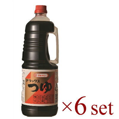 【マラソン限定!最大2000円OFFクーポン配布中!】《送料無料》盛田 マルキン デラックスつゆ 1.8L×6 ペット