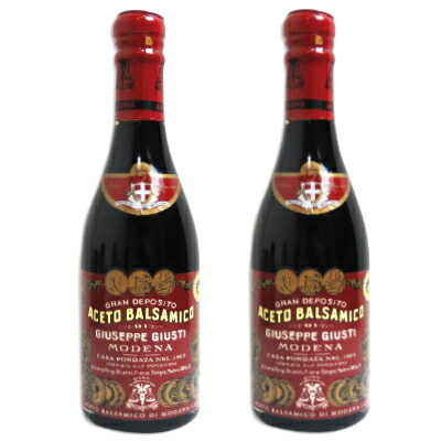 【マラソン限定!最大2000円OFFクーポン配布中!】《送料無料》 ジュゼッペ・ジュスティ アチェート バルサミコ 8年エクストラ（赤） 250ml × 2本