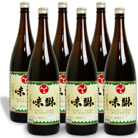 【マラソン限定!最大2000円OFFクーポン配布中!】《送料無料》 入江豊三郎本店 トモエ印 本味醂 1800ml × 6本