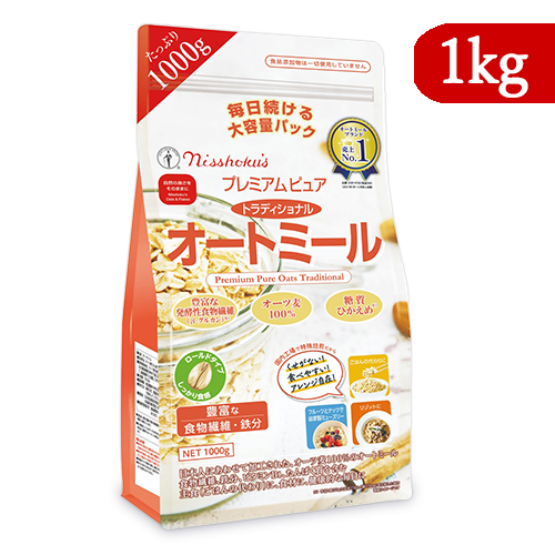 楽天市場】日本食品製造 日食オーツ 4メッシュ オートミール 1kg × 2袋