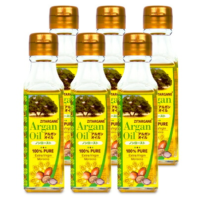 【マラソン限定クーポン配布中】《送料無料》ジットアルガン エキストラヴァージン ピュア アルガンオイル ノンロースト 100% 92g × 6本【まとめ買い】