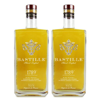 【マラソン限定クーポン配布中】《送料無料》ドクール フレンチウイスキー バスティーユ1789 750ml × 2本 【 お酒 フランス コニャック地方 モルト グレーン ウィスキー まとめ買い】