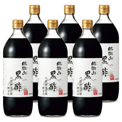 【マラソン限定!最大2000円OFFクーポン配布中!】《送料無料》 内堀醸造 臨醐山黒酢 900ml × 6本