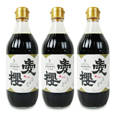 【マラソン限定!最大2000円OFFクーポン配布中!】《送料無料》杉浦味淋 古式三河仕込 愛桜 純米本みりん  3年熟成 500ml × 3本