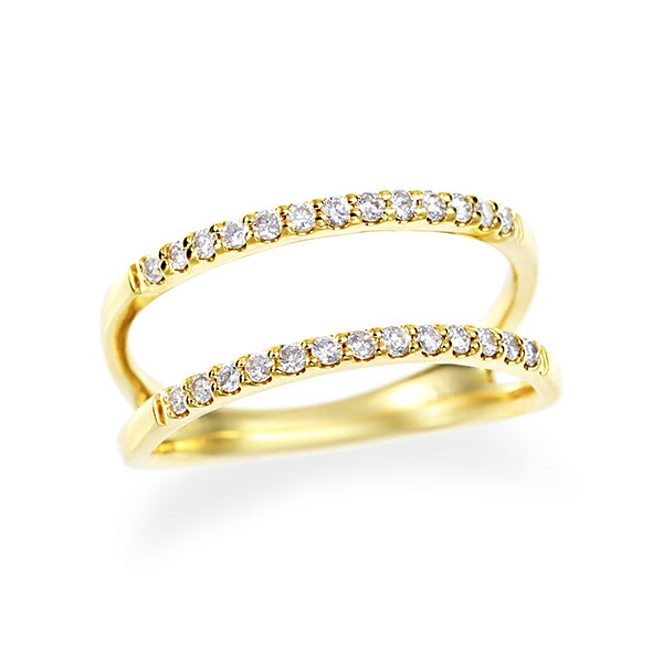 ダイヤ リング ダイヤモンド 指輪 K18 ピンキーリング 18金 指輪 イエローゴールド 指輪 ピンキーリング ダイヤモンド k18 18k 18金