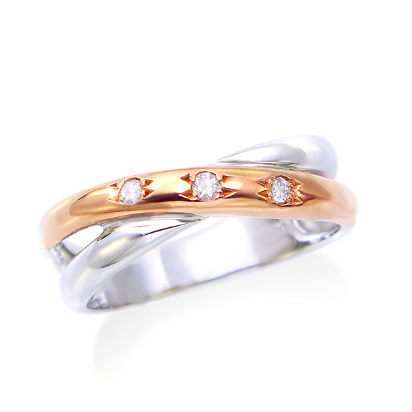 ツツミK10ホワイトゴールド マルチストーンリング K10ホワイトゴールドマルチストーンリング(RFR491-001)|TSUTSUMI