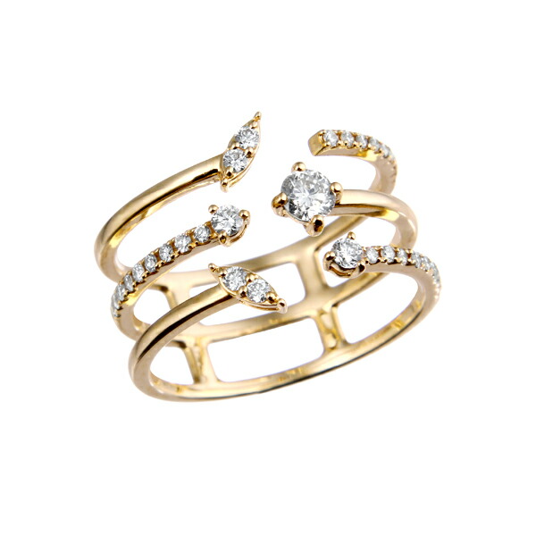 楽天市場】プラチナ/K18イエローゴールド鑑定書付ダイヤモンドリング