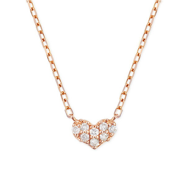 楽天市場】K10ピンクゴールドダイヤモンドネックレス : ジュエリーツツミ