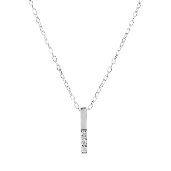 楽天市場】K10ホワイトゴールドダイヤモンドネックレス : ジュエリーツツミ