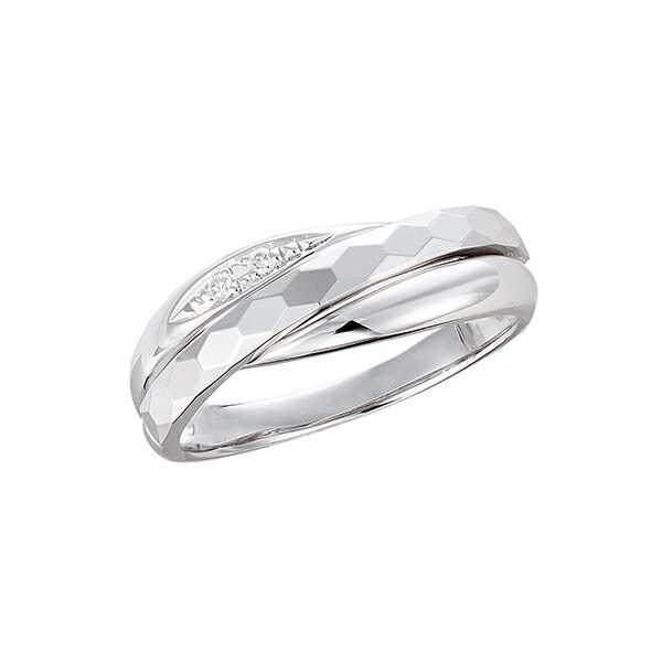 楽天市場】K10ホワイトゴールドマルチストーンリング