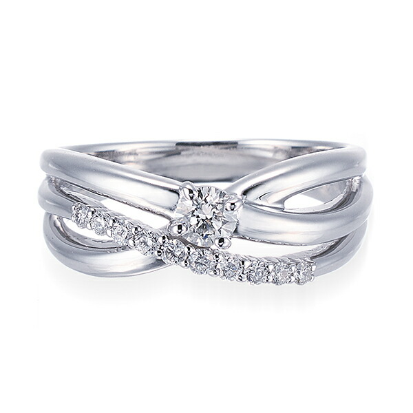 楽天市場】プラチナ鑑定書付ダイヤモンドリング（0.18カラット