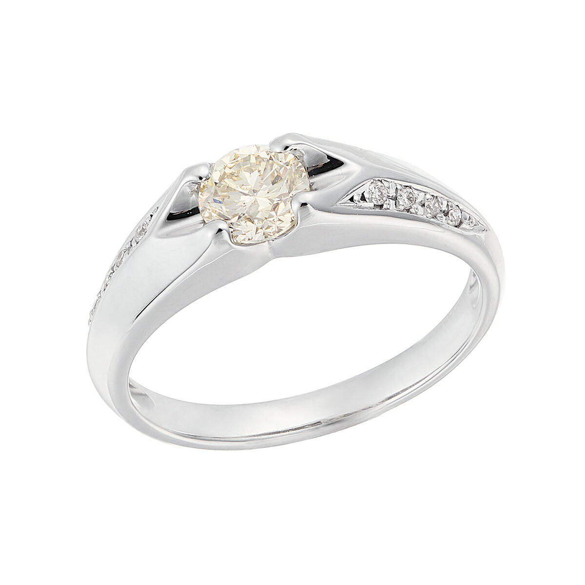 楽天市場】プラチナ鑑定書付ダイヤモンドリング（0.23カラット