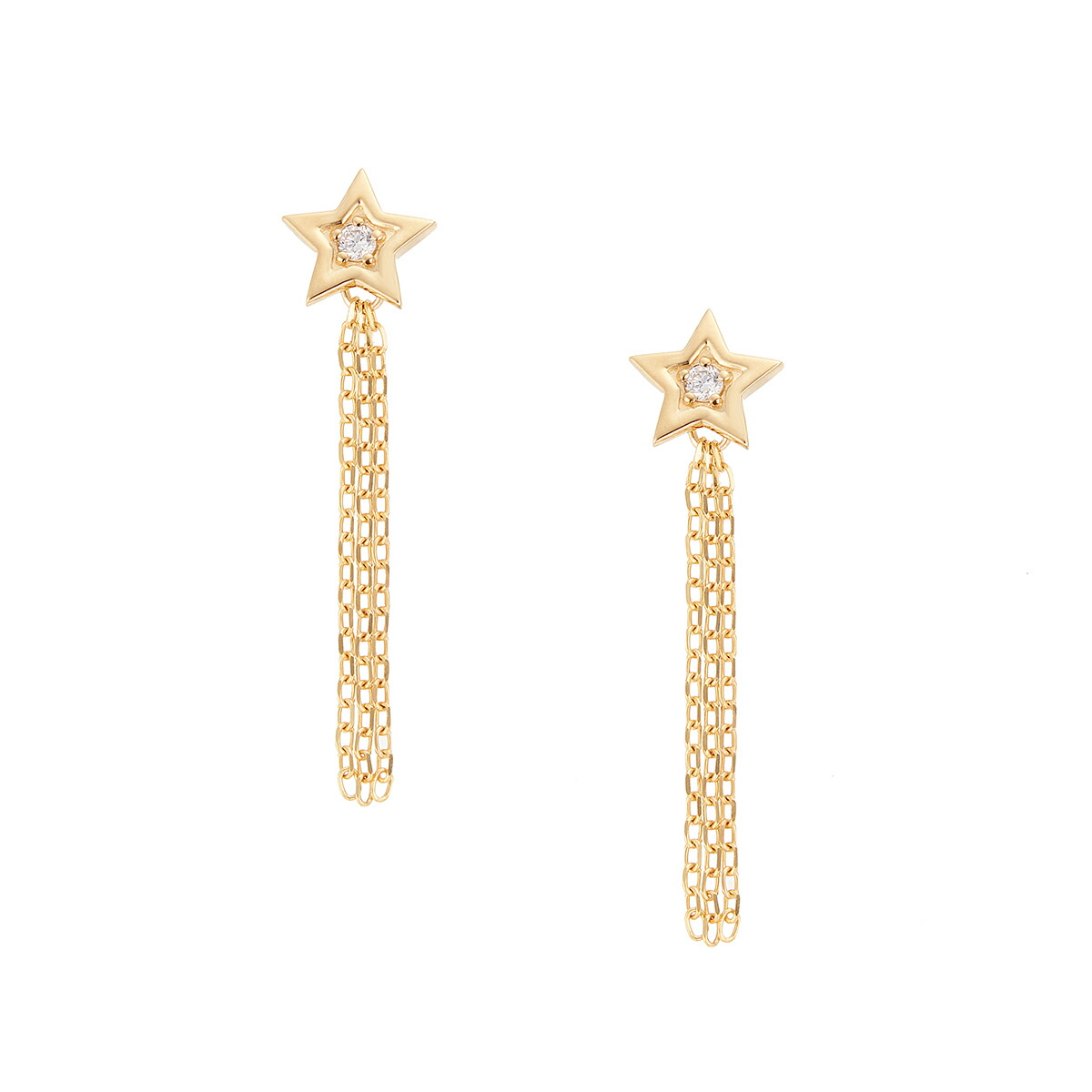K10イエローゴールドダイヤモンドピアス 15,750円