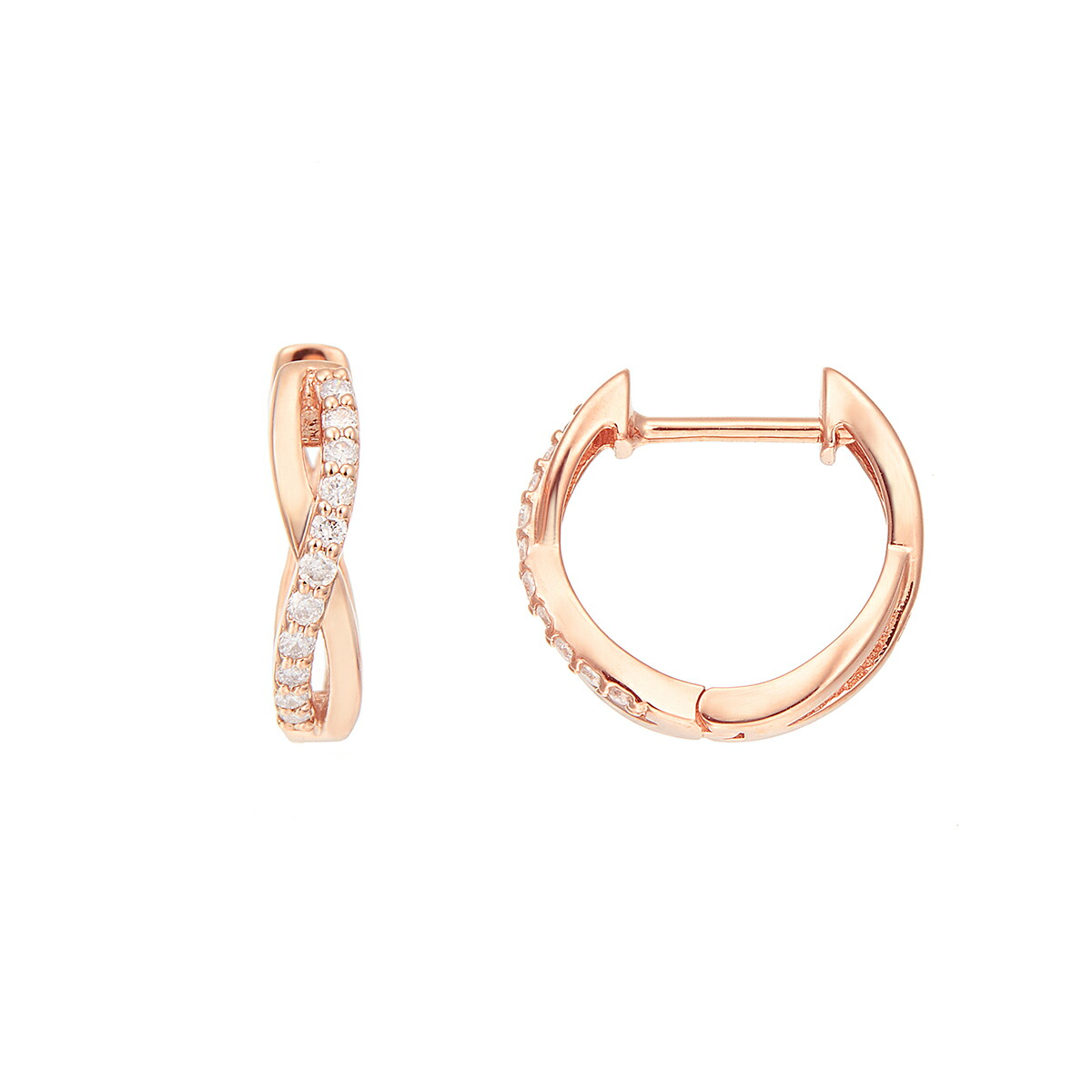 楽天市場】【SALE】 K10ピンクゴールドピンクサファイアピアス