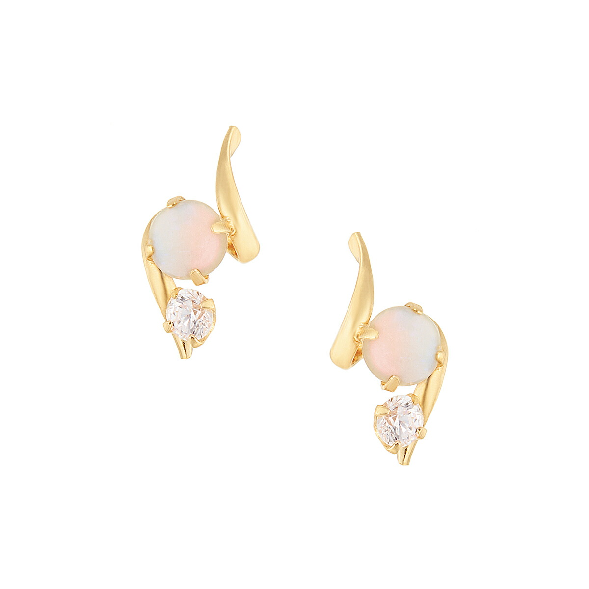 楽天市場】K18イエローゴールドオパールピアス : ジュエリーツツミ